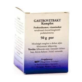 Gastrovitbakt vitaminos probiotikumot és vitaminokat tartalmazó étrend-kiegészítő por 50 g