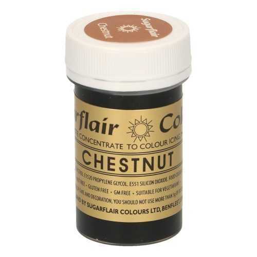 Gél festék (barna) Chestnut Sugarflair 25 g - Sugarflair Colours