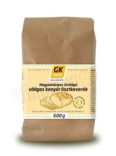 Gk Food lisztkeverék hagyományos ízvilágú világos kenyér 600 g