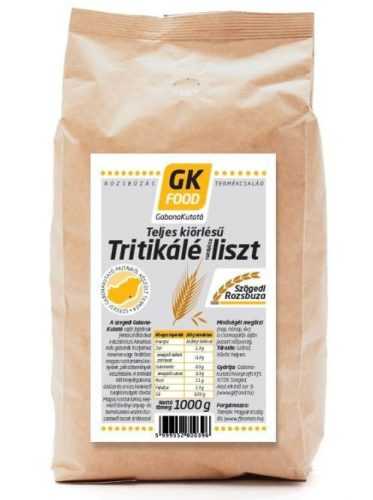 Gk Food teljes kiőrlésű tritikálé liszt 1000 g