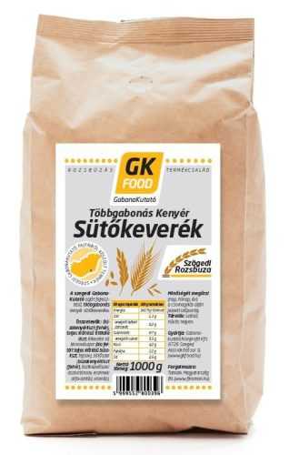 Gk Food többgabonás kenyér sütőkeverék 1000 g