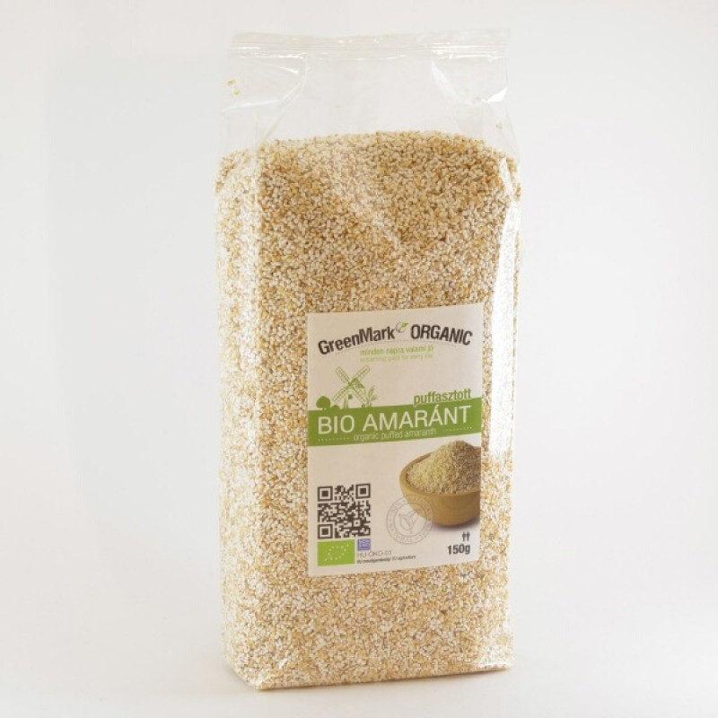 Greenmark bio amaránt puffasztott 150 g