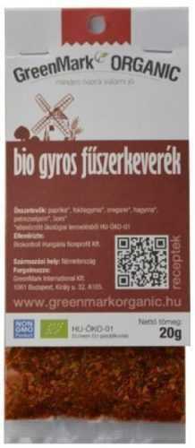 Greenmark bio gyros fűszerkeverék 20 g
