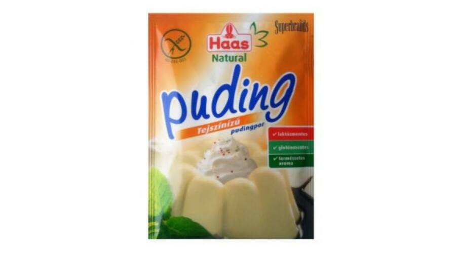 Haas natural pudingpor tejszín ízű 40 g