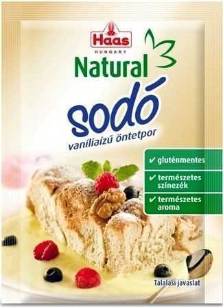 Haas natural sodó vanília ízű öntetpor 15 g