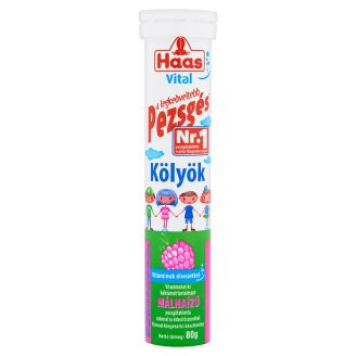 Haas pezsgőtabletta kölyök málnás 20 g
