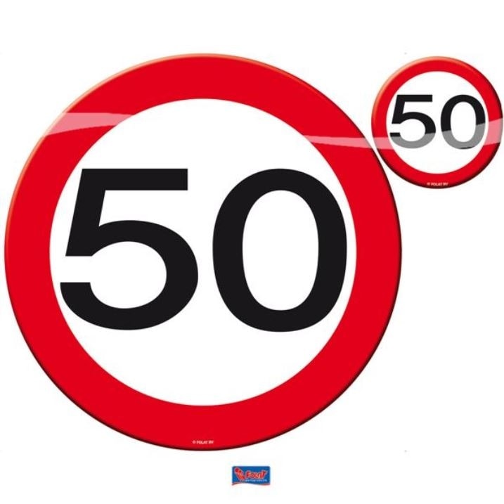 Helyezési útjelző tábla terító 50