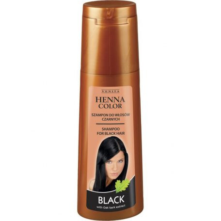 Henna Color hajsampon fekete árnyalatú hajra 250 ml