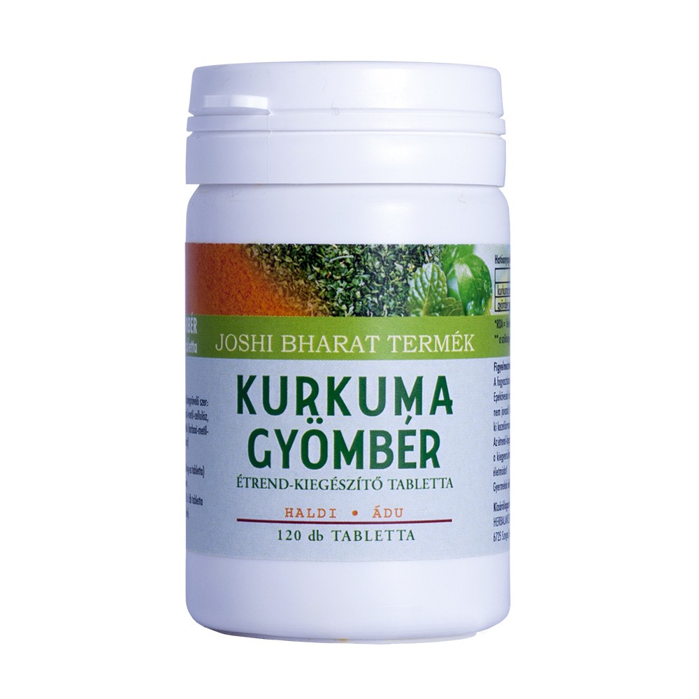 Herbalance Kurkuma-Gyömbér tabletta 120db