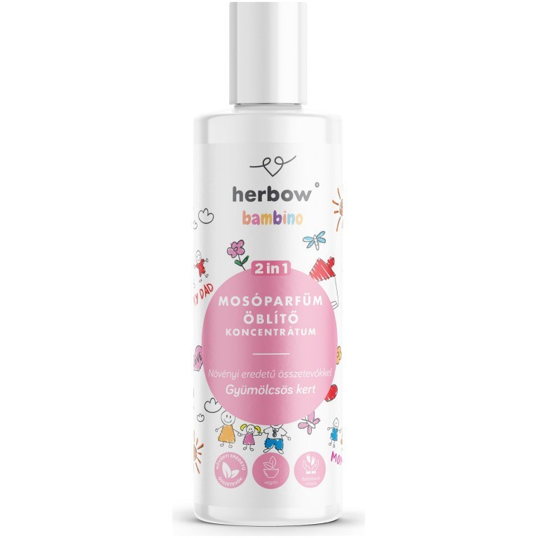 Herbow bambino 2in1 mosóparfüm öblítő koncentrátum gyümölcsös kert 1000 ml