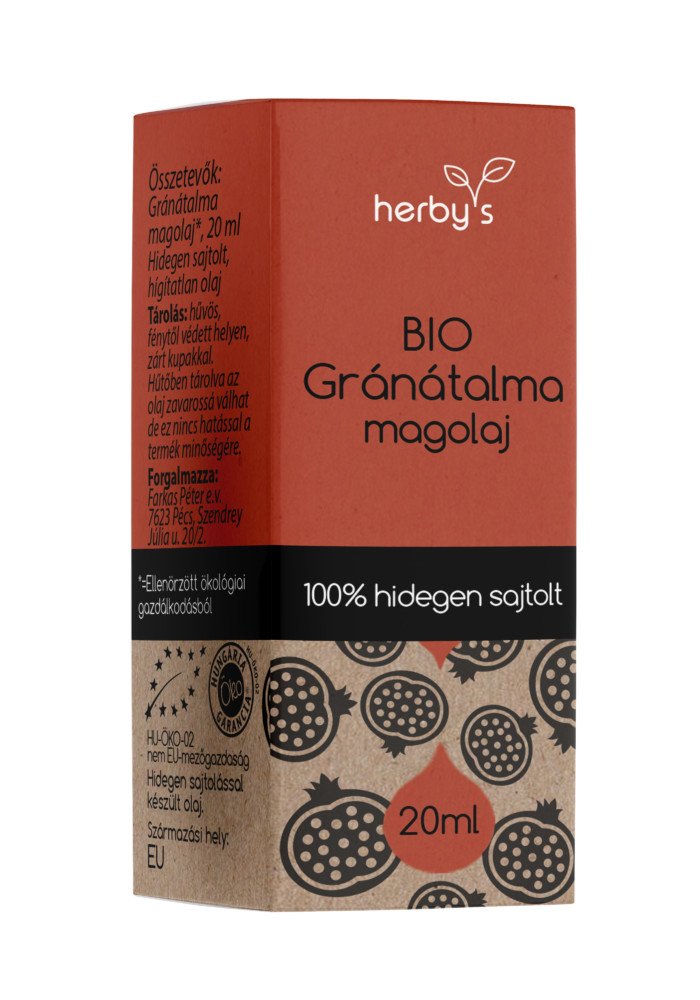 Herbys bio gránátalma magolaj hidegen sajtolt 20 ml