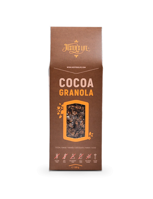 Hesters life cocoa granola kakaós granola 320 g