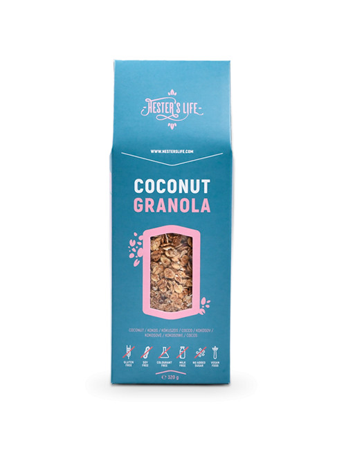 Hesters life coconut granola kókuszos granola 320 g