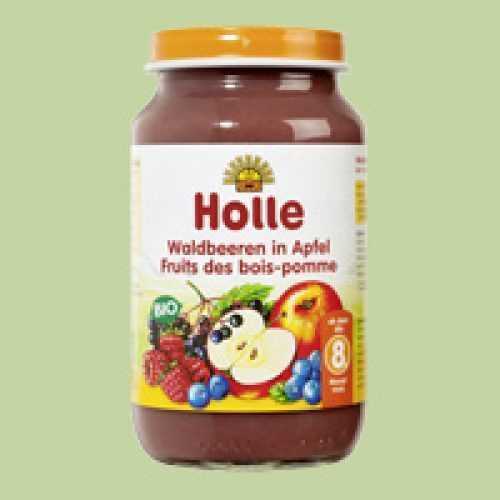 Holle bio bébiétel alma erdei gyümölcsökkel 220 g