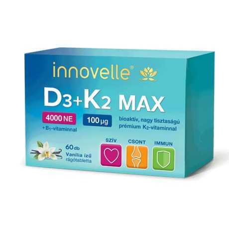 INNOVELLE D3+K2 4000NE RÁGÓTABLETTA 60DB