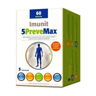 Imunit 5prevemax béta-glükán alga kivonat tabletta eper ízű 60 db