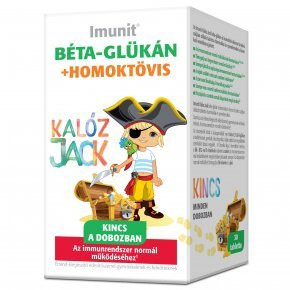 Imunit kalóz jack béta-glükán homoktövis tabletta szamóca ízű 30 db