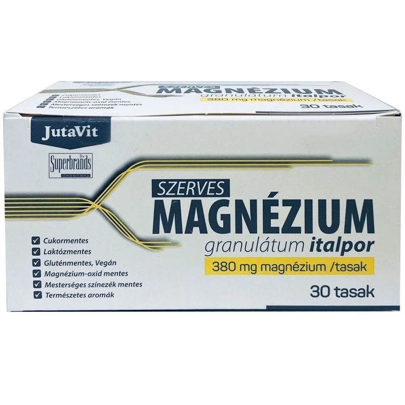 Jutavit szerves magnézium granulátum italpor 380mg/tasak 30 db