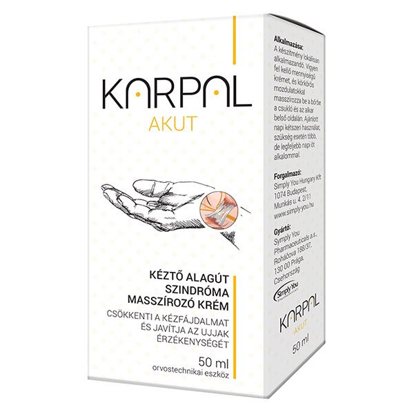 Karpal akut kéztő alagút szindróma masszírozó krém 50 ml