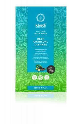 Khadi Deep Charcoal Cleanse ayurvédikus hajmaszk