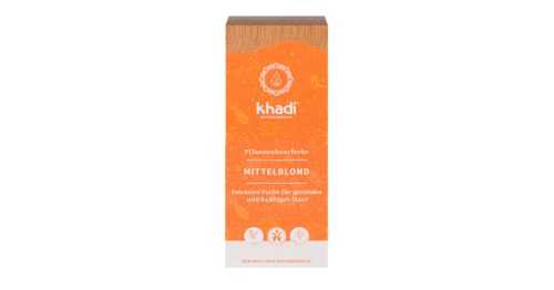 Khadi bio hajfesték por középszőke 100% 100 g