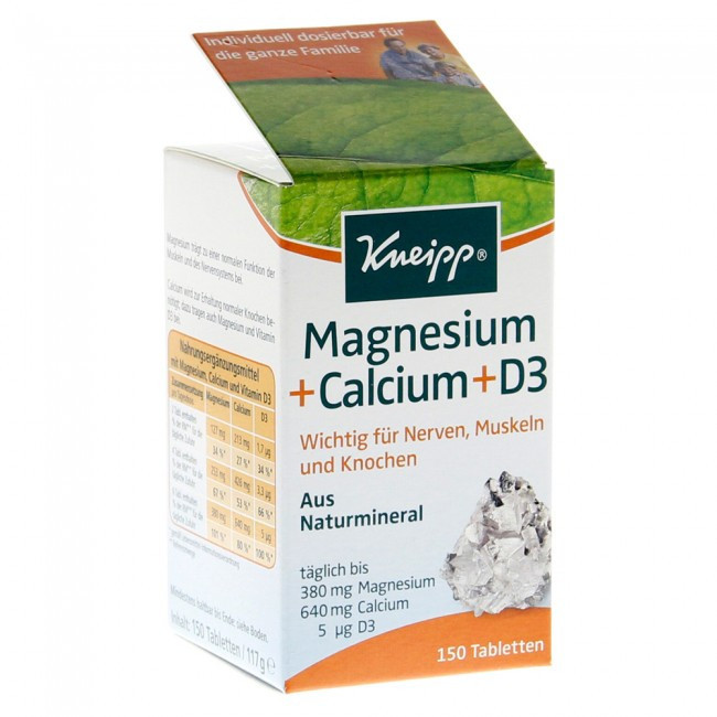 Kneipp magnézium + kaclium + d3 vitamin 150 db