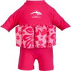 Konfidence Floatsuits™ gyermek úszóruha PINK HIBISCUS Rugalmas lycra anyagú úszóruha 8 kivehető úszószivaccsal