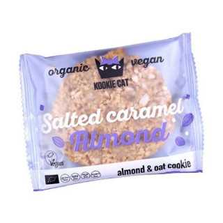 Kookie Cat bio vegán mandulás zabkeksz sós karamell 50 g