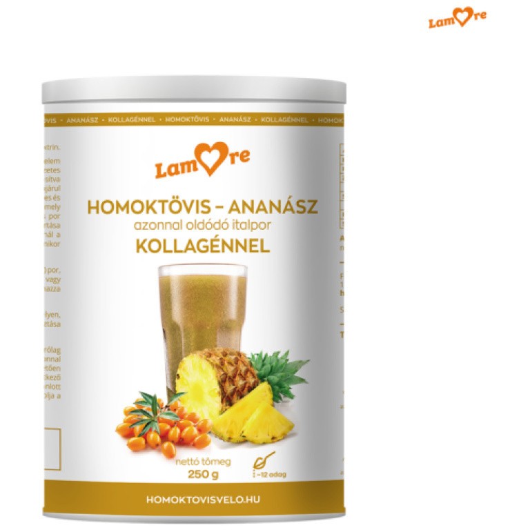 Lamore homoktövis-ananász-kollagénnel italpor 250 g
