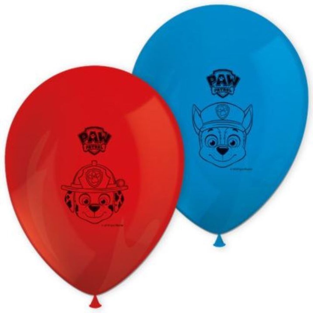 Latex léggömbök PAW PATROL - Mancs őrjárat - 28 cm - 8 db - GoDan