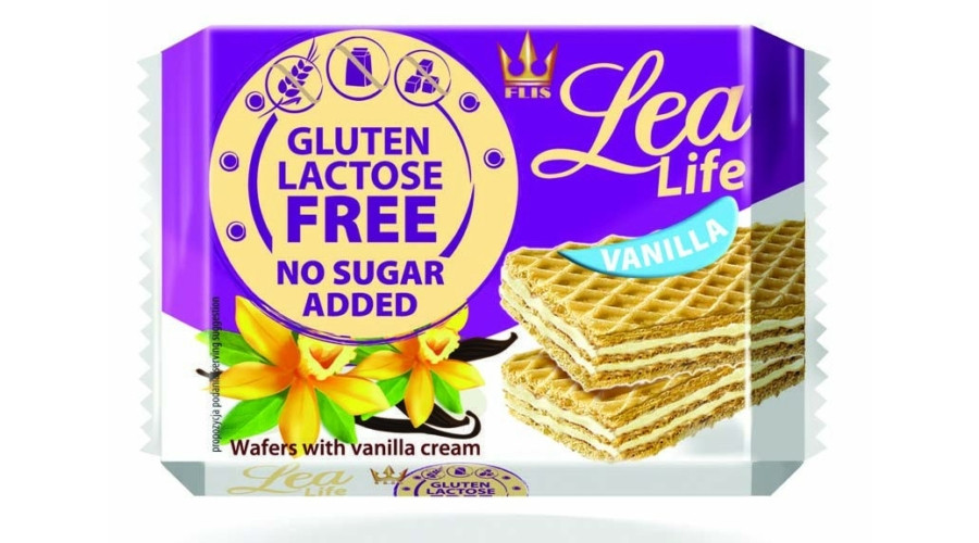 Lea life vaníliás ostyaszelet hozzáadott cukor-