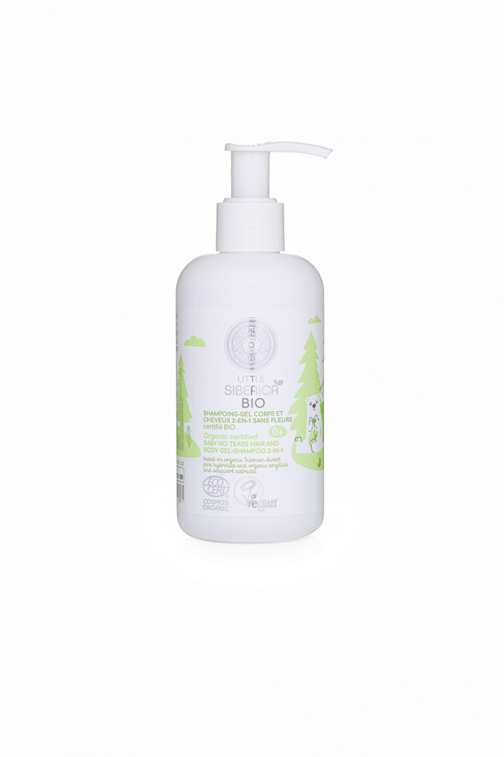 Little Siberica bio baba 2 az 1-ben könnymentes sampon és fürdető 250 ml