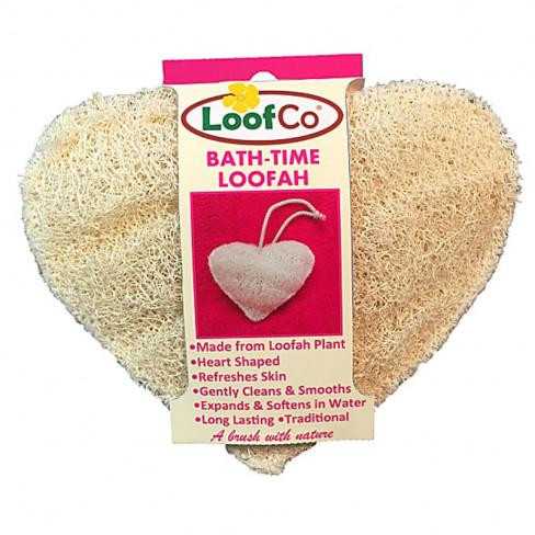 Loofco szív alakú luffa szivacs fürdéshez
