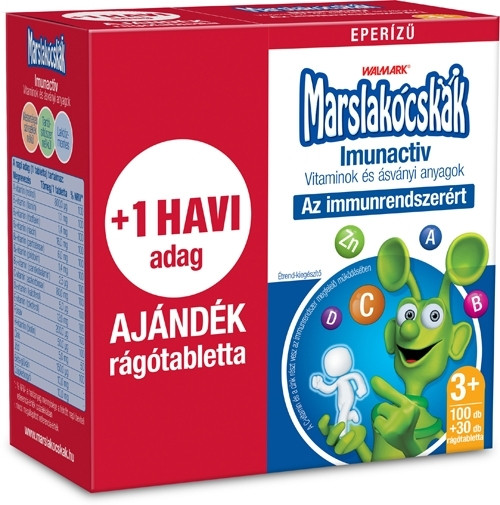 MARSLAKÓCSKÁK IMUNACTIV EPER ÍZŰRÁGÓTABLETTA 100DB