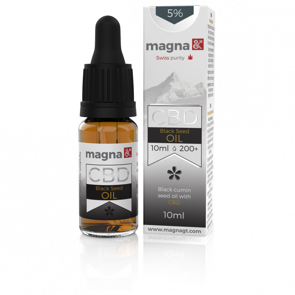 Magna CBD Olaj (fekete köménymagolajban) 5 % (10ml)