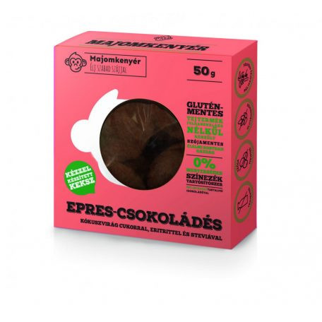 Majomkenyér epres-csokoládés keksz 50 g