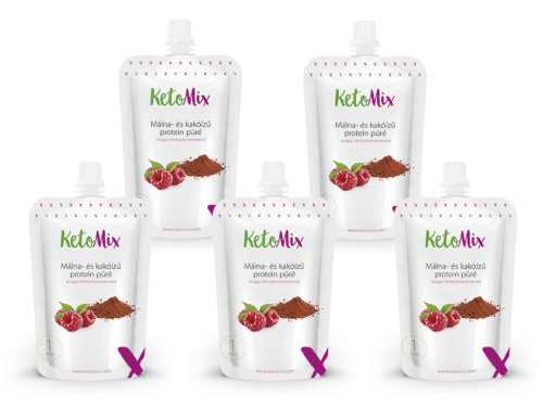 Málna- és kakaóízű protein püré (5 adag)
