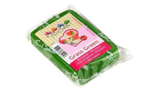 Marcipán fű zöld Grass Green 250 g - FunCakes