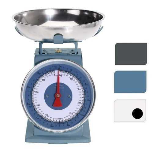 Mechanikus konyhai mérleg 5 kg RETRO fehér