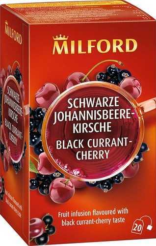 Milford feketeribizli-cseresznye ízű gyümölcstea 20x2