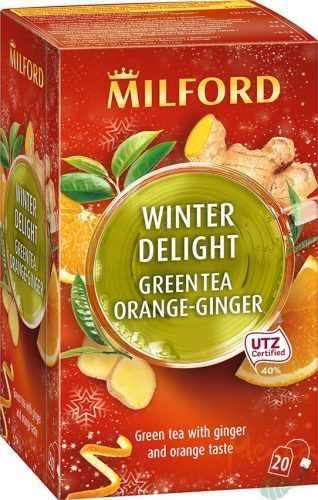 Milford winter delight zöld tea gyömbér-narancs 20x1