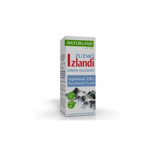 NATURLAND IZLANDI ZUZMÓ SZIRUP 150ML