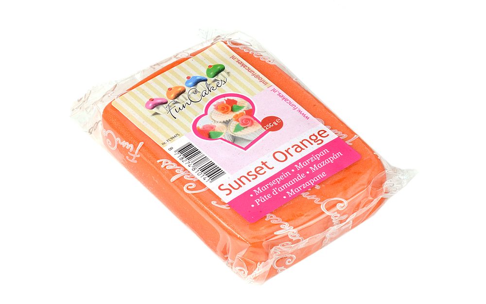 Narancssárga marcipán Sunset Orange 250 g - FunCakes