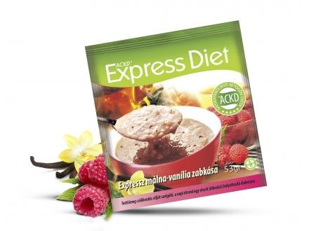 Natur Tanya® Expressz Diéta - Friss málna - Illatos vanília zabkása. Zsírégető Antikatabolikus ketogén étel.