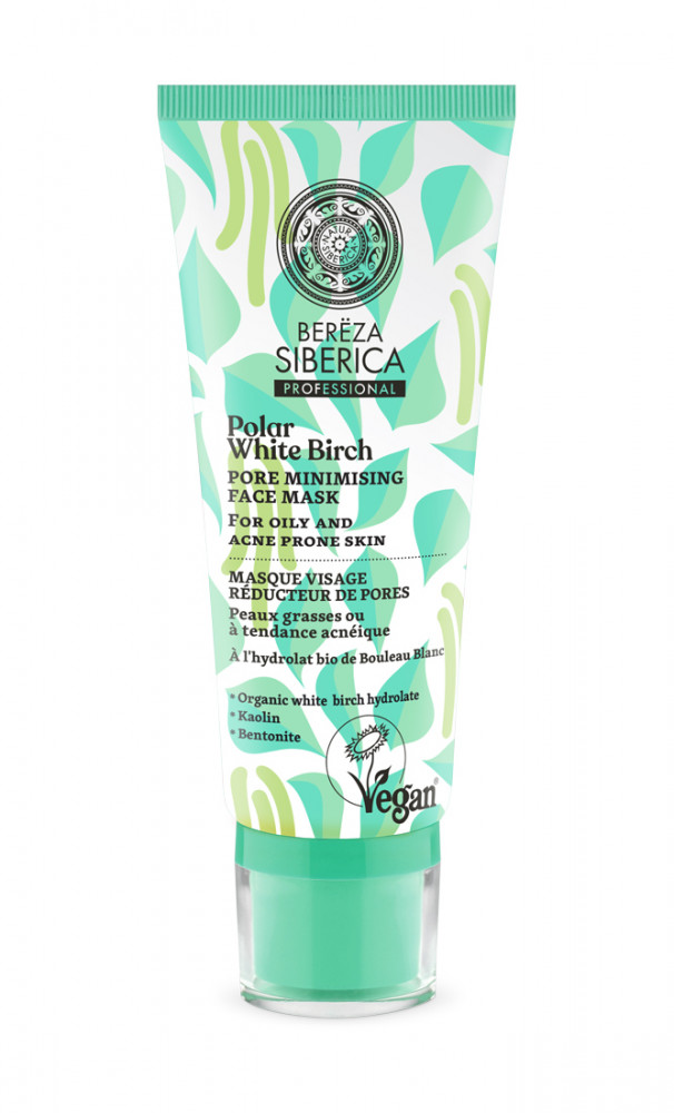 Natura siberica bereza siberica sarki fehér nyír pórusminimalizáló arcmaszk 100 ml