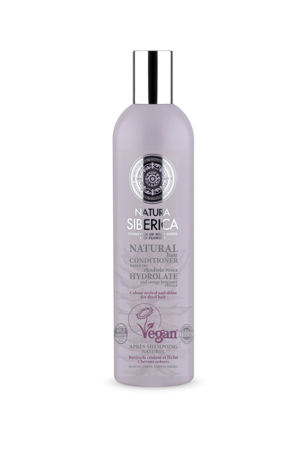 Natura siberica virágvíz színélénkítő hajbalzsam festett haj 400 ml