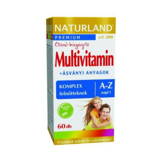 Naturland Multivitamin A-Z Tabletta 60 db