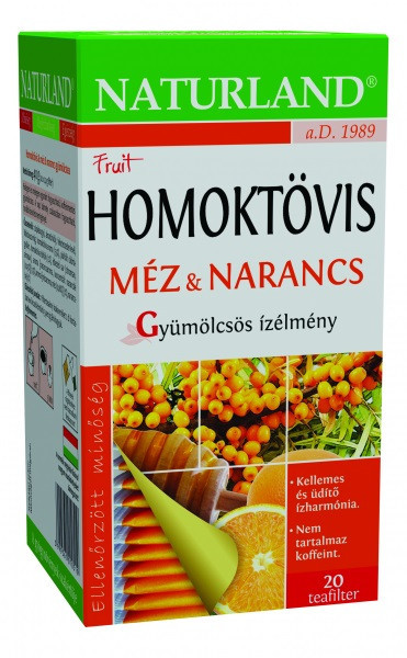 Naturland homoktövis méz narancs gyümölcsös ízélmény 20x2 40 g