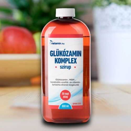 Netamin Glükózamin Komplex Szirup Epres 900 ml