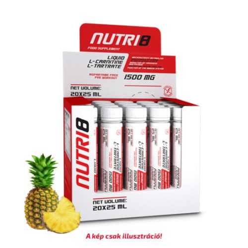 Nutri8 l-carnitine 1500mg ananász 20x25ml 500 ml